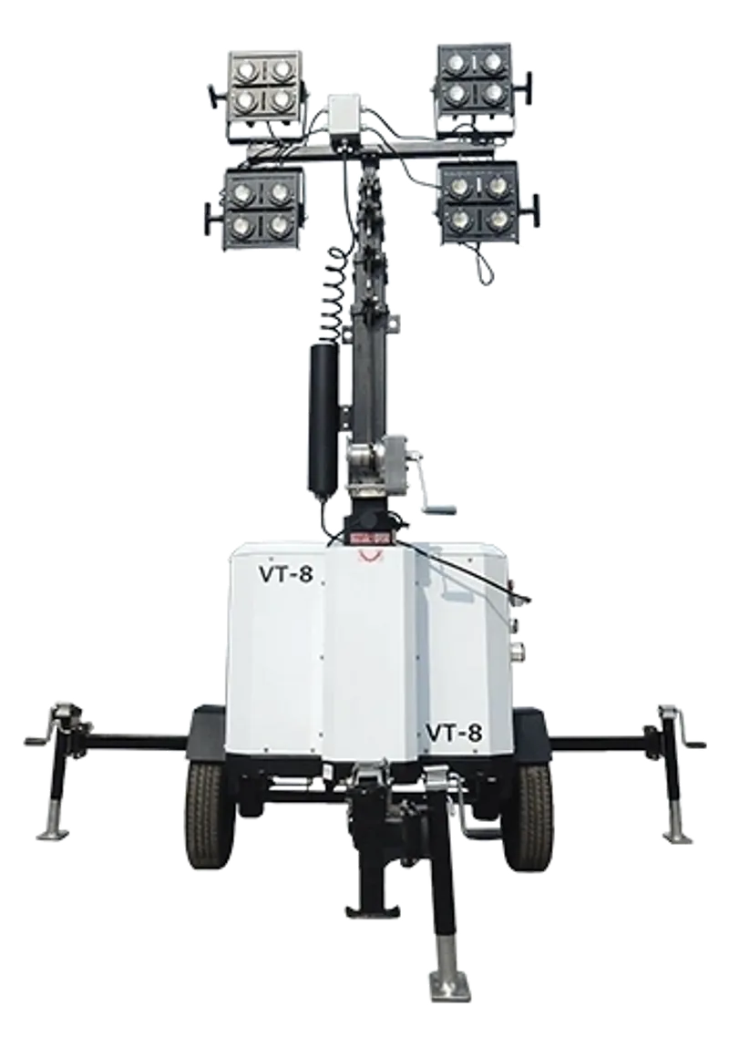 Portable tower lights for construction and event lighting hire in NZ